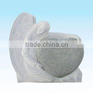 G654 grey angle granite headstone