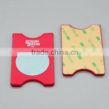 Silicone Adhesive Smart Phone Wallet, Card Holder Stick on Phone