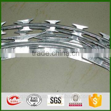 High Quality Galvanized Concertina Razor Wire / Razor Barbed Wire