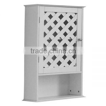 Home wall hanging bath cabinet furniture wood bath wall mounted cabinet