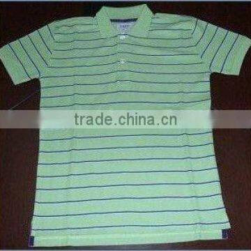 High Quality Men's Cotton Stripe Polo Shirt