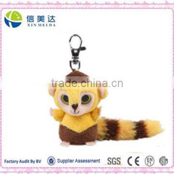 Capuchin monkey keychain plush toy