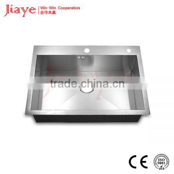 Commercial handmade kitchen sink factory price JY-7248L