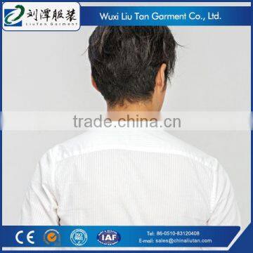 White Stripe Custom Cotton Dress Shirts Men Oem Factory photo-6