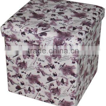 Musical Instruments printing folding storage stool