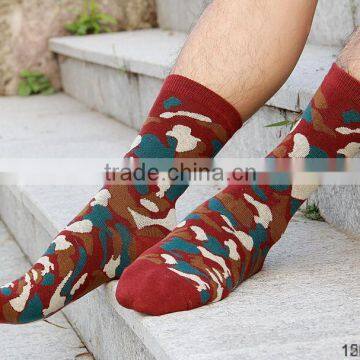 Cheap Young Man Fashion Camo Design Men Sock photo-4