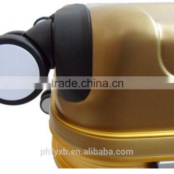 2016 Fashion Design Golden Color ABS+PC Luggage With Aluminum Frame/ TSA Lock Travel Set/OEM Accept Luggage photo-4