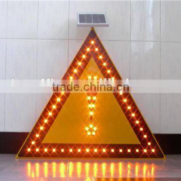 Solar Road Safety reflective traffic flash warning triangle