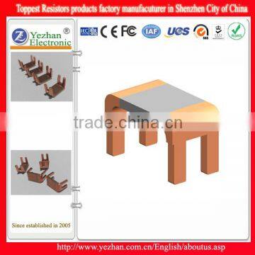 Direct current alloy shunt resistors