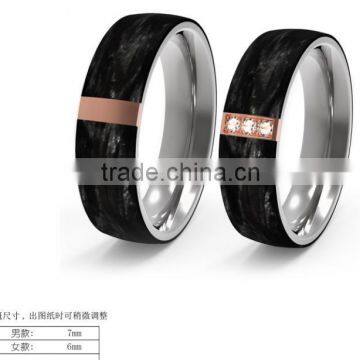 Pure Gold 925 Silver Black Carbon Fiber Inlay Jewelry Rings Stainless Steel Masonic Rings photo-6