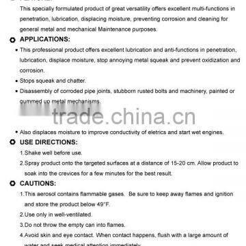Anti Rust Lubricant Spray Lubricant Spray Penetrant & Lubricant photo-3