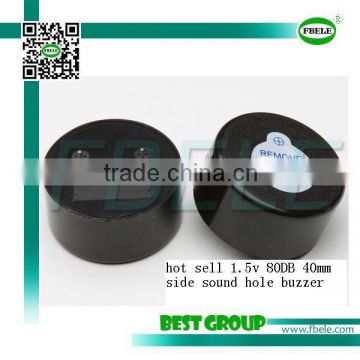 hot sell 1.5v 80DB 40mm side sound hole buzzer FBPB4020