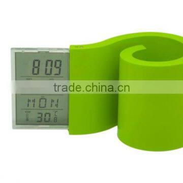 pen holder lcd clock