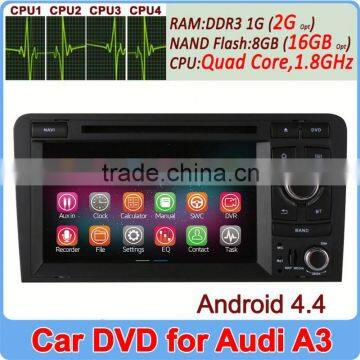 1024*600 Ownice C200 Android 4.4 Quad Core central multimedia for Audi S3 A3 2G RAM 16GB ROM