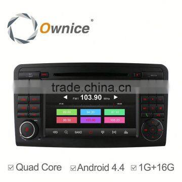 Ownice factory price quad core Android 4.4 car dvd player for Mercedes-benz ML-W164 with RDS support dvr ipod