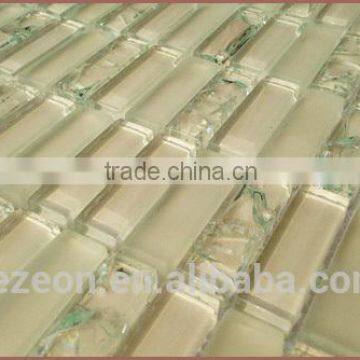 Beige Matt Crystal Mosaic Tile Broken Glass Mosaic