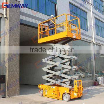 450kg Mobile electric scissor lifts for cleaning window