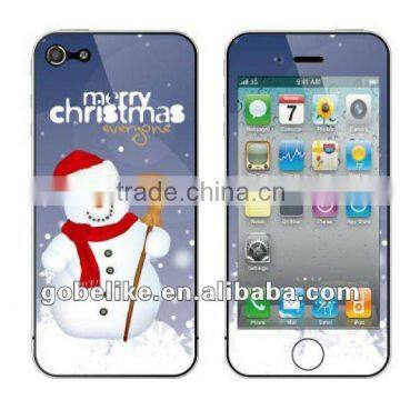 screen protector Armani sticker for iphone 5(christmas pattern)