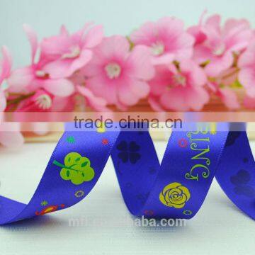Mutli Color Custom Printed Ribbon Satin for Sale photo-2