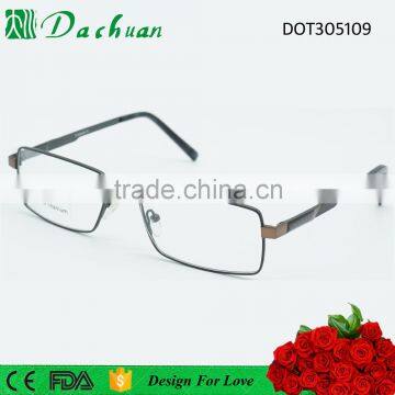 High quality full frame gentleman 100% pure titanium optical frames with carbon fiber