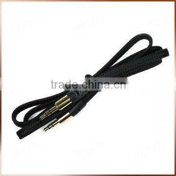 120cm Male To Male Shoelace Flat Braided 3.5mm Audio Cable photo-5