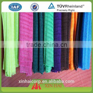 Colorful Polyester multifilament net for bath net / bathing net