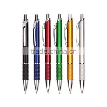 school &office supplies metal color ball pen click action