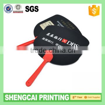 2016 Hot selling cheap price custom plastic hand fan, pp fan