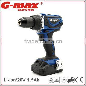 2016 New Style 20V 1500mAh Lithium Cordless Drill GT31026