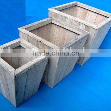 Wooden Square Flower Pots