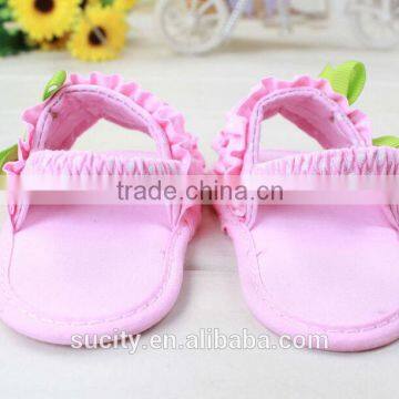 Fancy New Designs Flat Girls Sandals With Ribbon photo-3