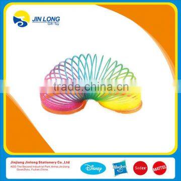 New design rainbow color slinky kids toy