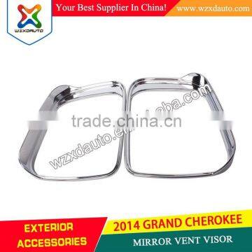 2014 Grand Cherokee ABS Chrome Car Mirror Vent Visor