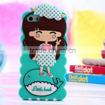 China manufacturer for General usage custom made cartoon silicone phone case