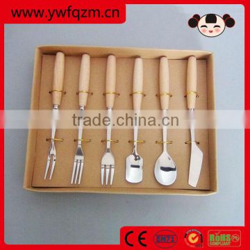 6pcs wooden elegant cutlery set