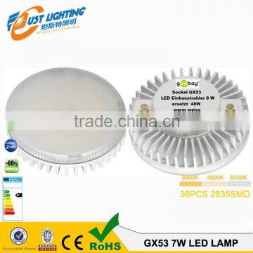 High Quality Led Gx53 Lamp 7w 600lm Glass 2 Years Warranty 80Ra Gx53 Socket Under Cabinet Lights photo-6