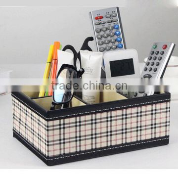 Wholesale Leather Office Desktop Storage Box for Office