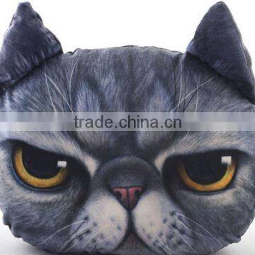 Aimigou plush animal shaped cat face pillows