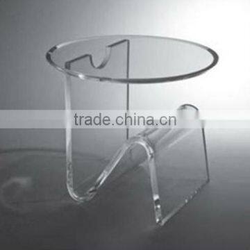 Round shape acrylic coffee desk