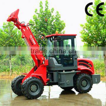 chinese weidemann wheel loader TL1500 high power loader with quick hitch