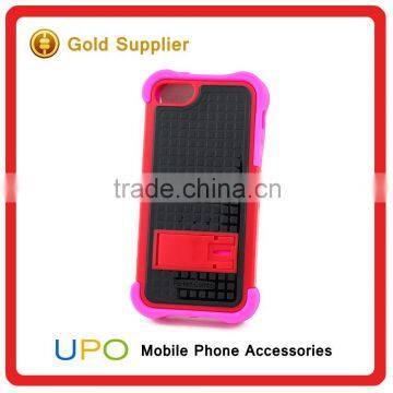 [UPO] High Quality Rubber Combo Armor Mobile Phone Cover Case for IPhone 5 With Kickstand photo-4