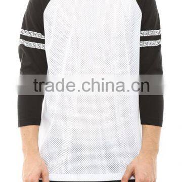 Mens 3/4 Sleeve Raglan Baseball T-Shirt Softball Shirts