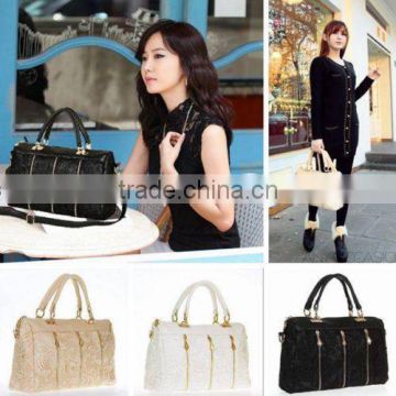 Fashion Korean Women Lace Handbag PU Leather Messenger Tote Shoulder Bag Satchel