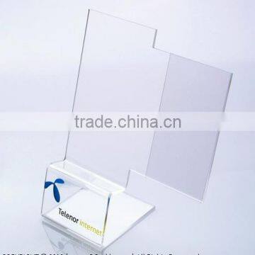 China manufacture acrylic business card display with sign holder