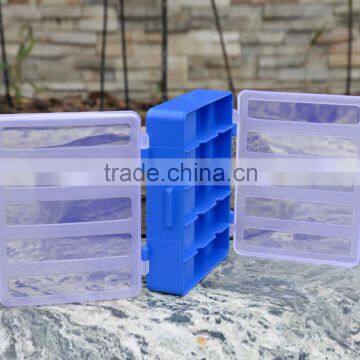 12.8 * 10 * 3.7cm Double Sided Transparent Visible Plastic Fishing Explosion Hook Set Box 10 Compartments photo-2