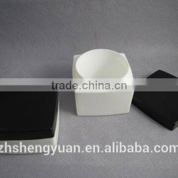 elegant pastic PP material square cosmetic jar