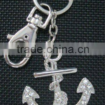 Crystal Anchor Keychains