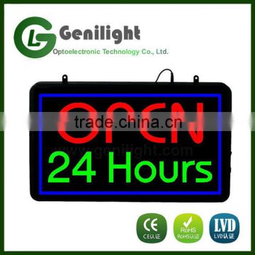 OPEN 24 Hours LED Neon Sign Light 56*33cm Hot Selling