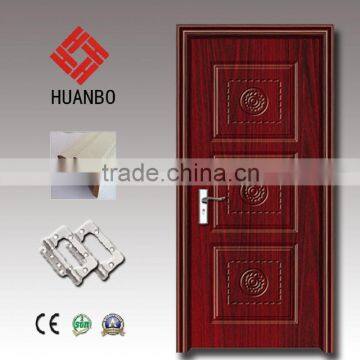 2015 Modern design pvc wood interior deep carved classical mdf wooden door for bedroom,bathroom