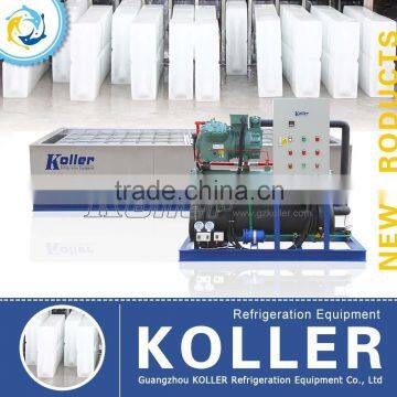Koller new technology 4 tons block ice making machine with energy saving for fishing equipment